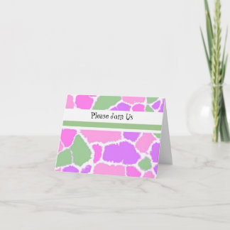Multi-Colored Party Invitation