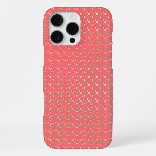 Multi Colored Pattern Circles Customizable Iphone Case (Back)