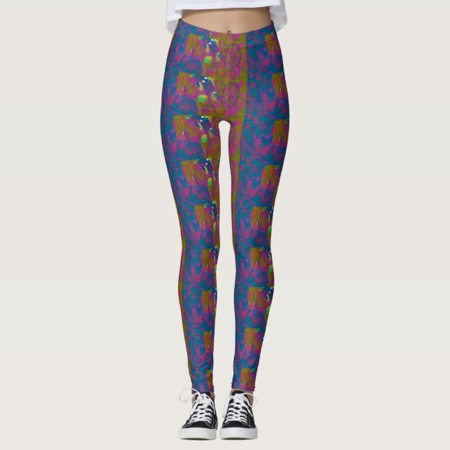 Multi-Colored Patterned Leggings (Front)
