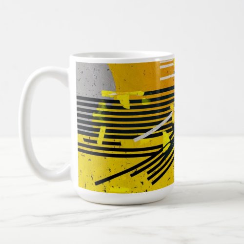 Multi_colored patterns  coffee mug