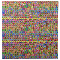 multi-colored peace symbols pattern