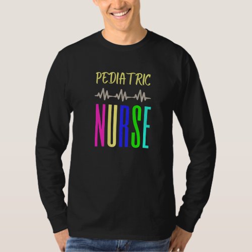 Multi Colored Pediatric Nurse T_Shirt