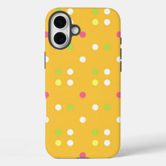 Multi Colored Polka Dots iPhone 16 Plus Case