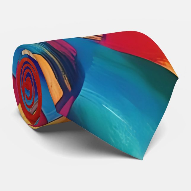 Multi-Colored Prism Neck Tie (Rolled)