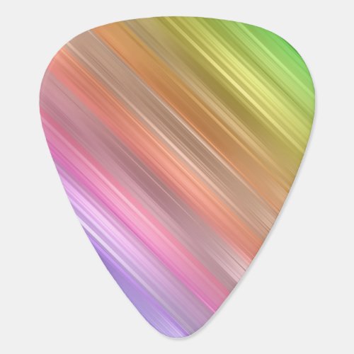 Multi Colored Stripe Guitar Pick