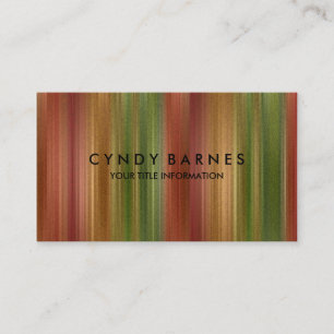 Multi Colored Stripe Sheen Business Card