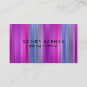 Multi Colored Stripe Sheen Business Card