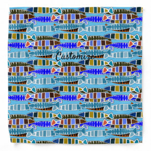 Multi-colored striped fish Thunder_Cove Bandana