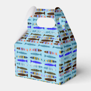 Multi-colored striped fish Thunder_Cove Favor Boxes