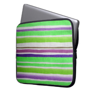 Multi-colored Striped Laptop Sleeve