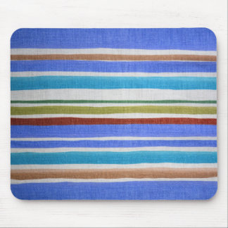 Multi-colored Striped Mousepad