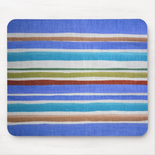Multi-colored Striped Mousepad (Front)