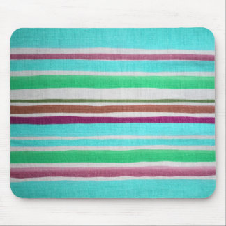 Multi-colored Striped Mousepad
