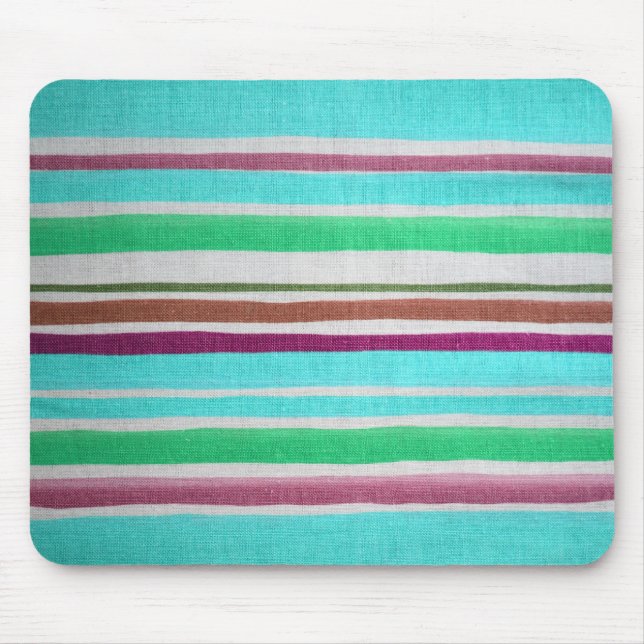 Multi-colored Striped Mousepad (Front)