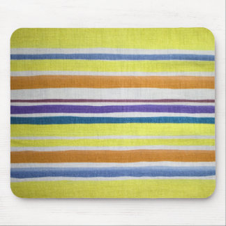 Multi-colored Striped Mousepad