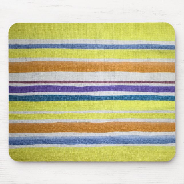 Multi-colored Striped Mousepad (Front)