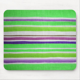 Multi-colored Striped Mousepad
