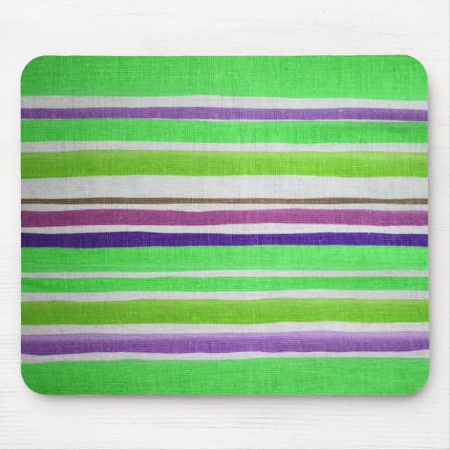 Multi-colored Striped Mousepad (Front)
