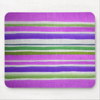 Multi-colored Striped Mousepad