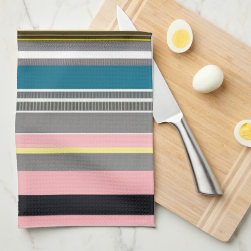 Multi Colored Striped Pattern Kitchen Towel