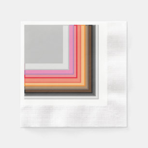 multi colored stripes and squares napkins