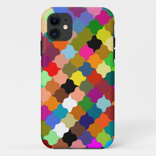 Multi Colored Stripes Pattern Art Design iPhone 11 Case