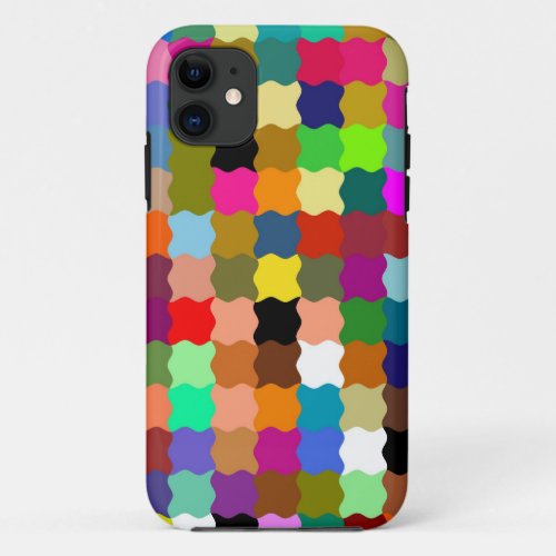 Multi Colored Stripes Pattern Art Design iPhone 11 Case