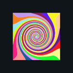 Multi-colored Swirl Wrapped Canvas Print<br><div class="desc"></div>