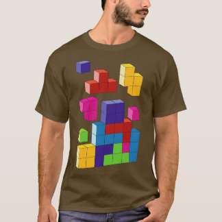 Multi colored tetris blocks T-Shirt
