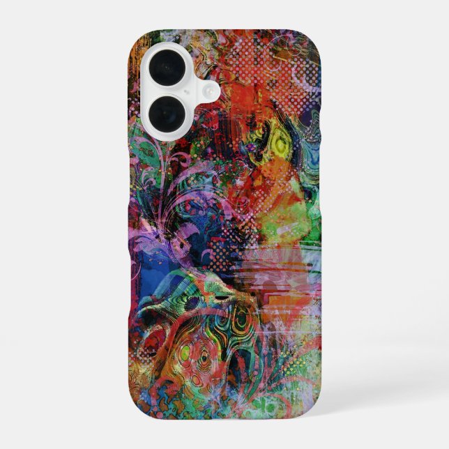 Multi Colored Textures Iphone Case (Back)