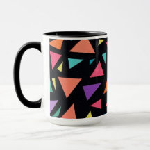 Multi-colored triangle geometric pattern