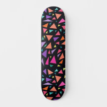 Multi-colored triangle geometric pattern