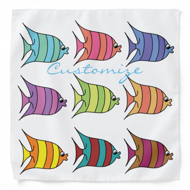 Multi-colored Tropical Fish Thunder_Cove Bandana (Front)