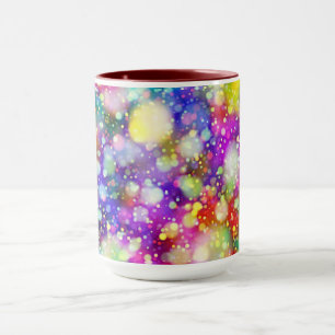 Multi colored two toned coffee mug. mug