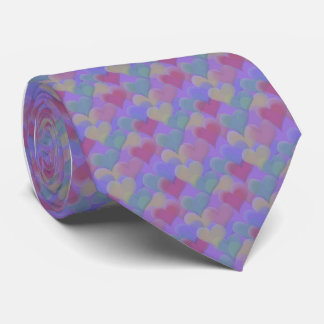 Multi-colored Valentine Hearts Men's Tie