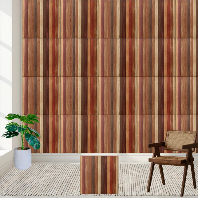 Multi-Colored Wood Plank Ceramic Tile (Multi-Colored Wood Plank Ceramic Tile)