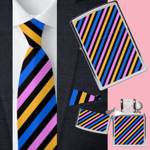 Multi Colorful Striped   Zippo Lighter