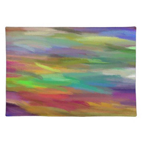 Multi Colors Abstract Art Painting 11 Cloth Placemat