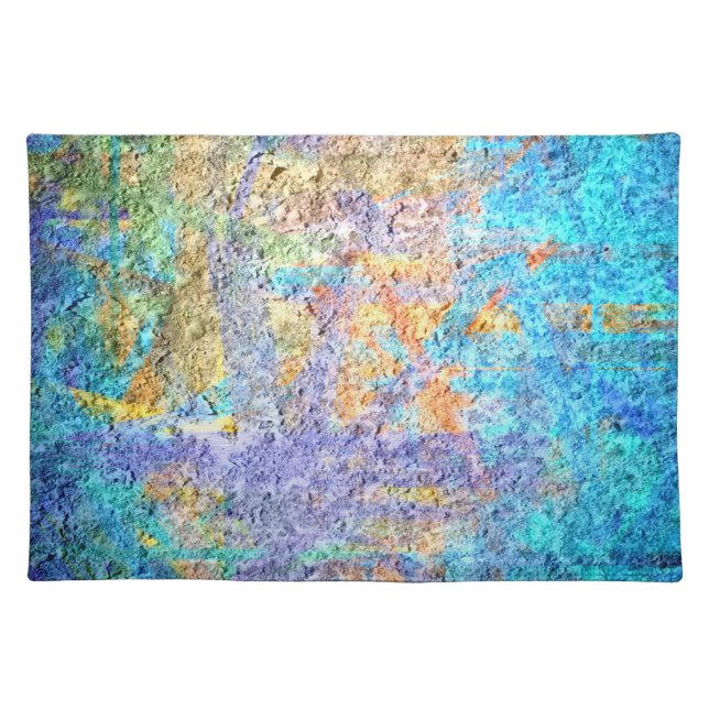 Multi Colors Abstract Art Painting 2 Placemat (Front)