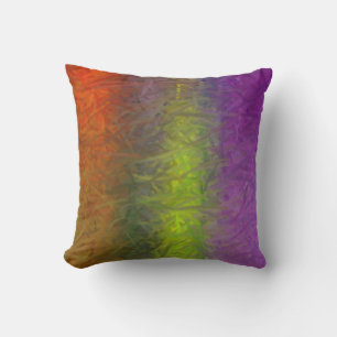 Multi Colors Abstract Art Painting 2 Throw Pillow