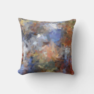 Multi Colors Abstract Art Painting 3 Throw Pillow