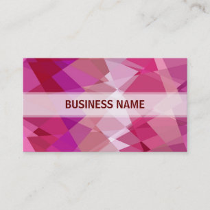 Multi-colors Chevron Cubism Pattern Business Card