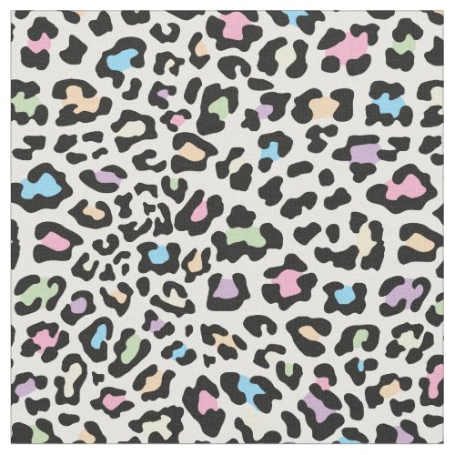 Multi Colors Leopard Fabric