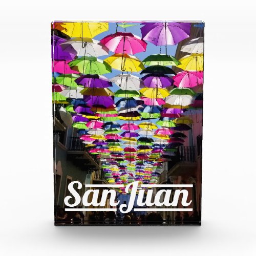Multi Colors Umbrellas Fortaleza Street San Juan Photo Block