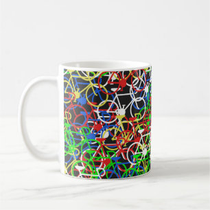 Multi Colour Bicycle mug