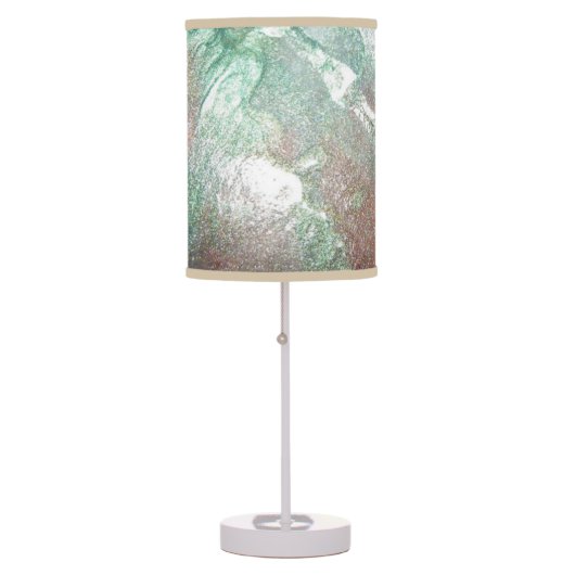 Multi Colour Glitter Paint Table Lamp (Front)