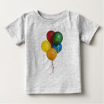 Multi Coloured Party Balloons Baby T-shirt at Zazzle