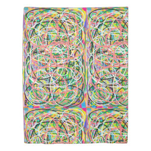 multi coloured pastel design pink yellow blue duvet cover