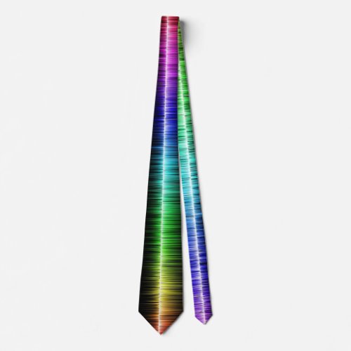 Multi Coloured Sound Wave Necktie