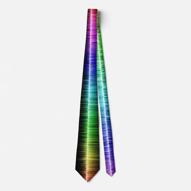 Multi Coloured Sound Wave Necktie (Front)